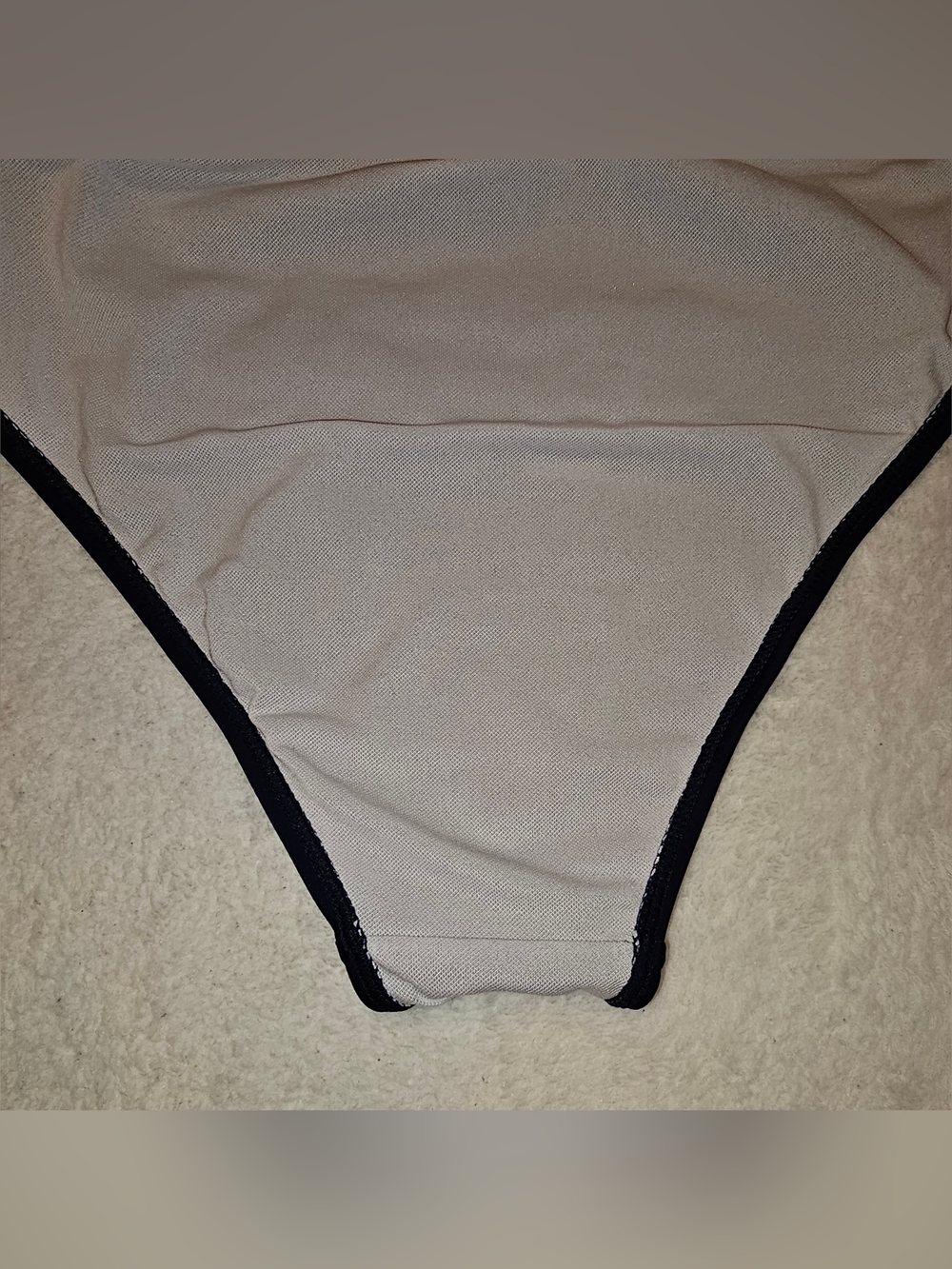 Navy Ruched One-Piece Swimsuit - Picture 7 of 8